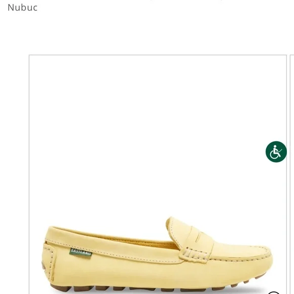 “Eastland” Patricia penny loafer driving moc; yellow nubuc; size 7; NWOT - Picture 3 of 13
